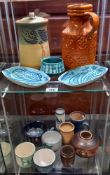 A good lot of pottery including West German, Cinque Ports etc