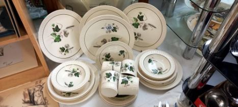 A 28 piece Palissy dinner set COLLECT ONLY