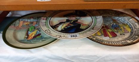 3 Royal Doulton collectors cabinets plates COLLECT ONLY