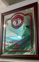 A Manchester United football club Champions 1977 mirror COLLECT ONLY