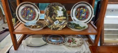 A quantity of collectors cabinet plates including 3 Constable including The Haywain