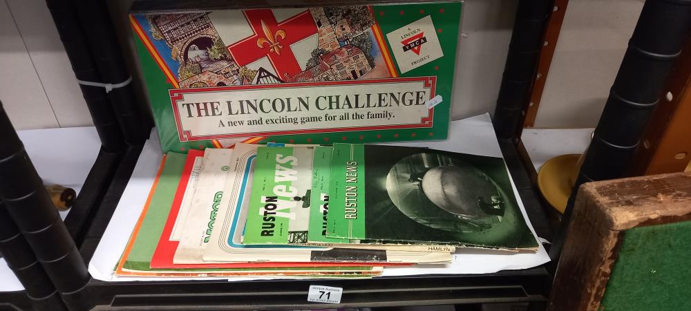 A quantity of 1940's Ruston news etc and Lincoln engineering society 1923-1973 Jubilee edition