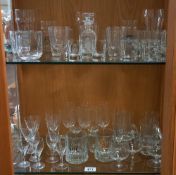 A quantity of drinking glasses including CAMRA beer festival glasses etc