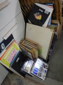 A mixed lot of LP and 45rpm records including The Beatles.