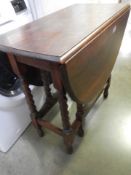 An oak gate leg table, COLLECT ONLY.