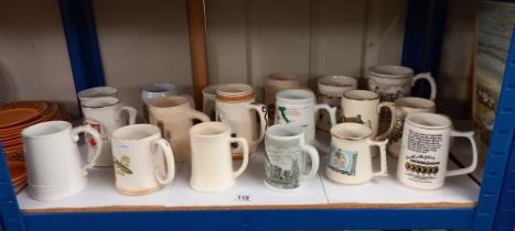 A selection of porcelain tankards