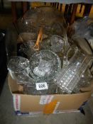 A good lot of cut and moulded glass ware, COLLECT ONLY.