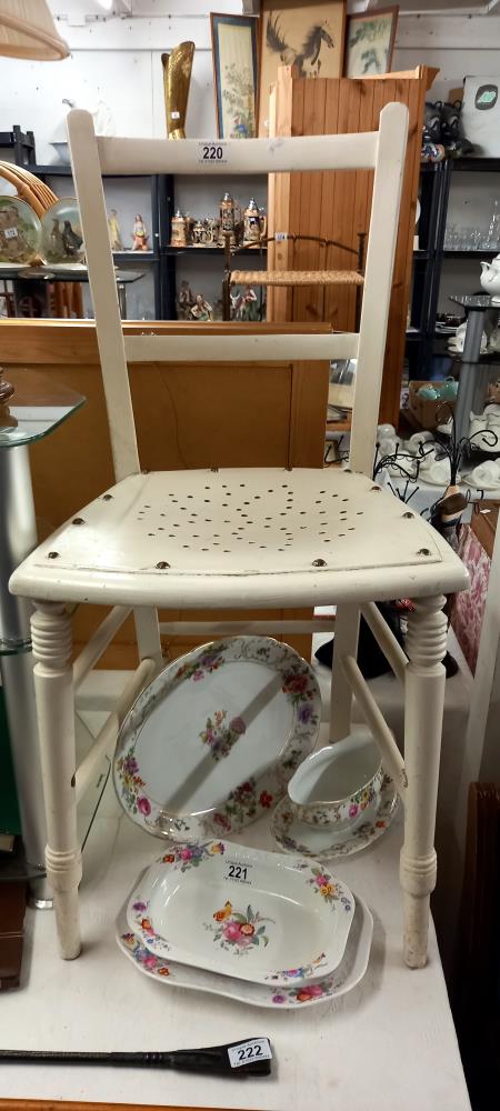 A 1930's/50's painted chair COLLECT ONLY