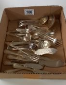 A quantity of vintage silver plate teaspoons