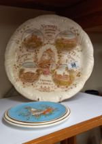 A Queen Victoria diamond jubilee plate and wall plaque