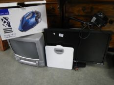 A quantity of electrical items including TV, vacuum etc., COLLECT ONLY.