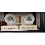 4 boxed Royal Worcester Christmas plates, 1979 through to 1982