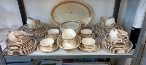 A quantity of tea ware by Rondelle by Lenox USA includes meat platter, gravy boat etc