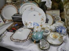 A good lot of ceramics including tureen, plates, lidded pots etc., COLLECT ONLY.