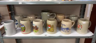 A good lot of tankards including German examples