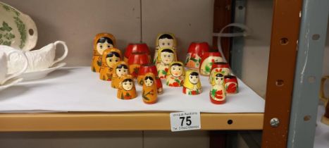 2 sets of Russian dolls