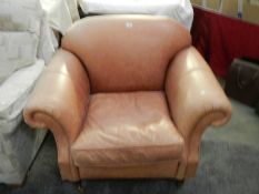 A leather arm chair, COLLECT ONLY.