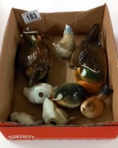 A selection of duck figures including some Russian examples