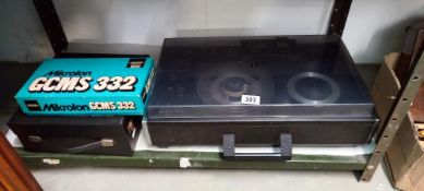 A cased Hi-Fi stereo,, TK 747 reel to reel etc