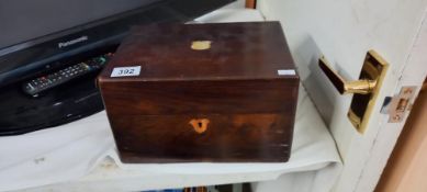 A late Victorian rosewood box