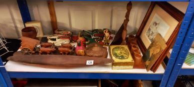 A good mixed lot of wooden items etc