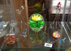 A good lot of glass animals and paperweights