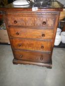 A small oak four drawer chest, COLLECT ONLY.