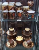 A quantity of tea/coffee sets Iben and Briglin pottery
