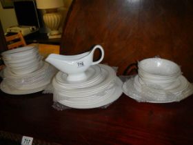A good lot of silver rimmed dinner ware, COLLECT ONLY.