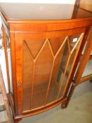 An Italian inlaid display cabinet, COLLECT ONLY.