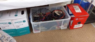 A Large Box of New Wiring, Reels etc and A Connectix cabling system etc COLLECT ONLY