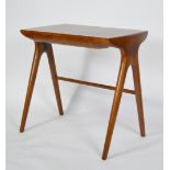 Cherrywood writing table with single drawer in the frieze in the Mid-Century style {76cm H x 80cm