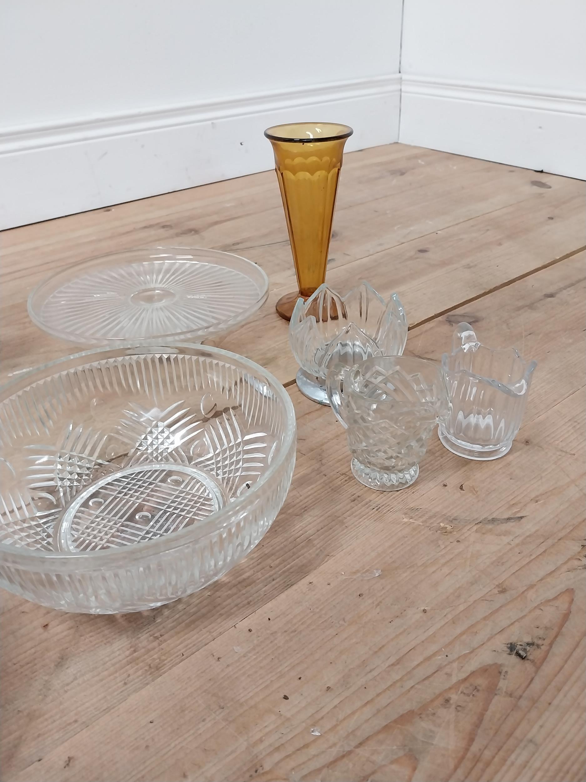 Collection of ten moulded glass vases and bowls. - Image 3 of 3