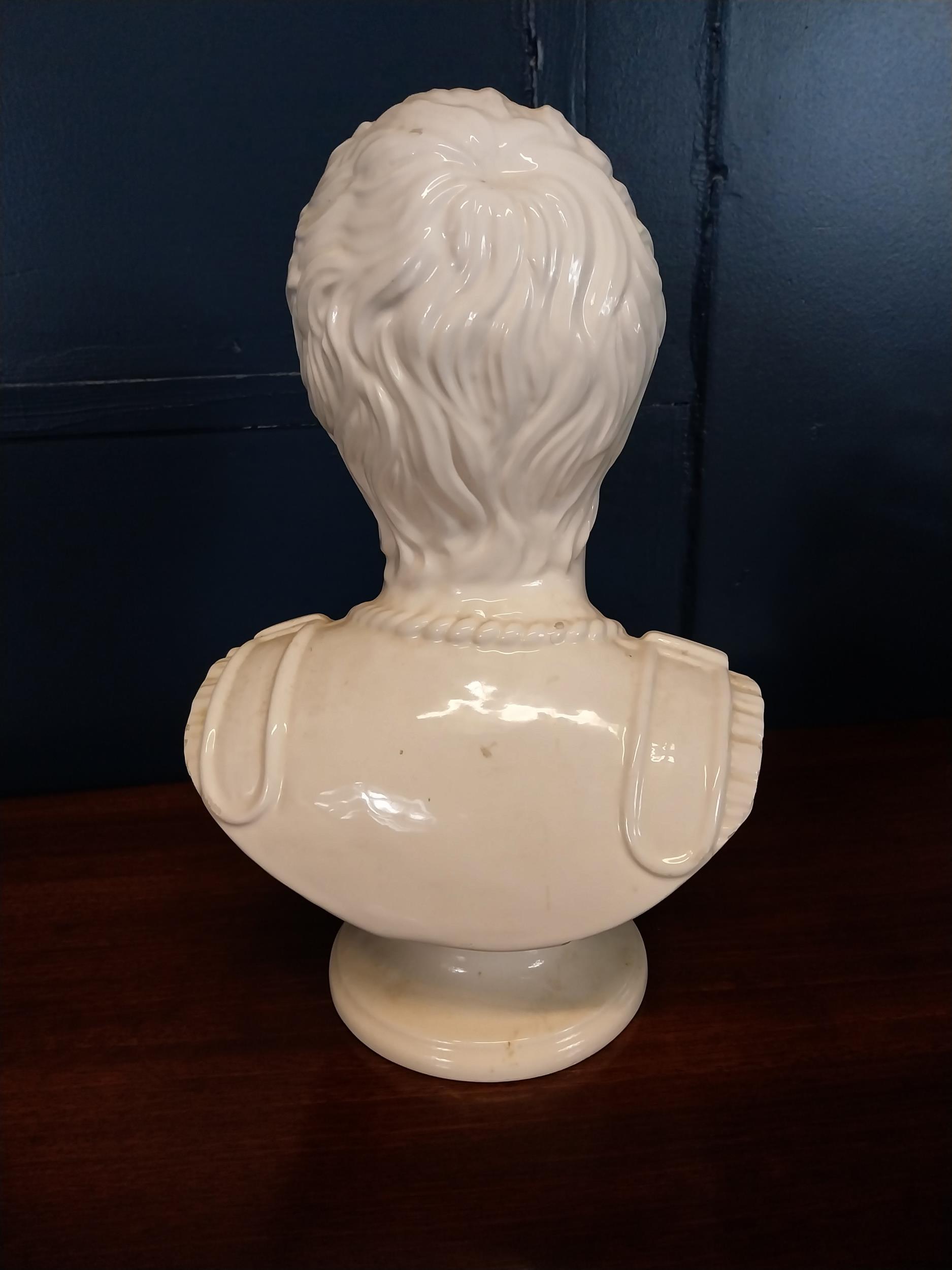 Ceramic bust of Cesar {40 cm H x 25 cm W x 20 cm D}. - Image 3 of 3