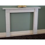 Marble fire surround in the Regency style {110cm H x 140cm W}.