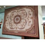 Good quality 19th. C. Aubusson tapestry/rug { 290cm H X 370cm W }.