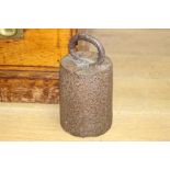 Cast iron door stop {26 cm H x 14 cm D}.