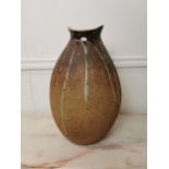 Retro pottery vase { 40cm H X 24cm W X 21cm D}.