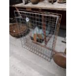 Set of five Engliss & Co. metal bread baskets {74 cm W x 64 cm D}.