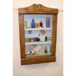 Pine Chemist cabinet {96 cm H x 59 cm W x 16 cm D}.