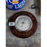 Lovely Day For A Guinness advertising barometer {21 cm Dia.}.