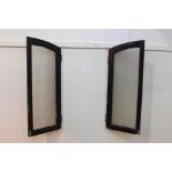 Pair of glazed divider doors {85 cm H x 34 cm W}.