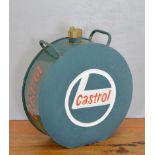 Castrol oil can {38 cm H x 36 cm Dia.}.