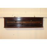 Mahogany Snooker Score Board. { 14 cm H x 56 cm W}.