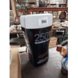 250 Year Anniversary Guinness tin plate advertising pint glass {29 cm H x 16 cm W x 11 cm D}