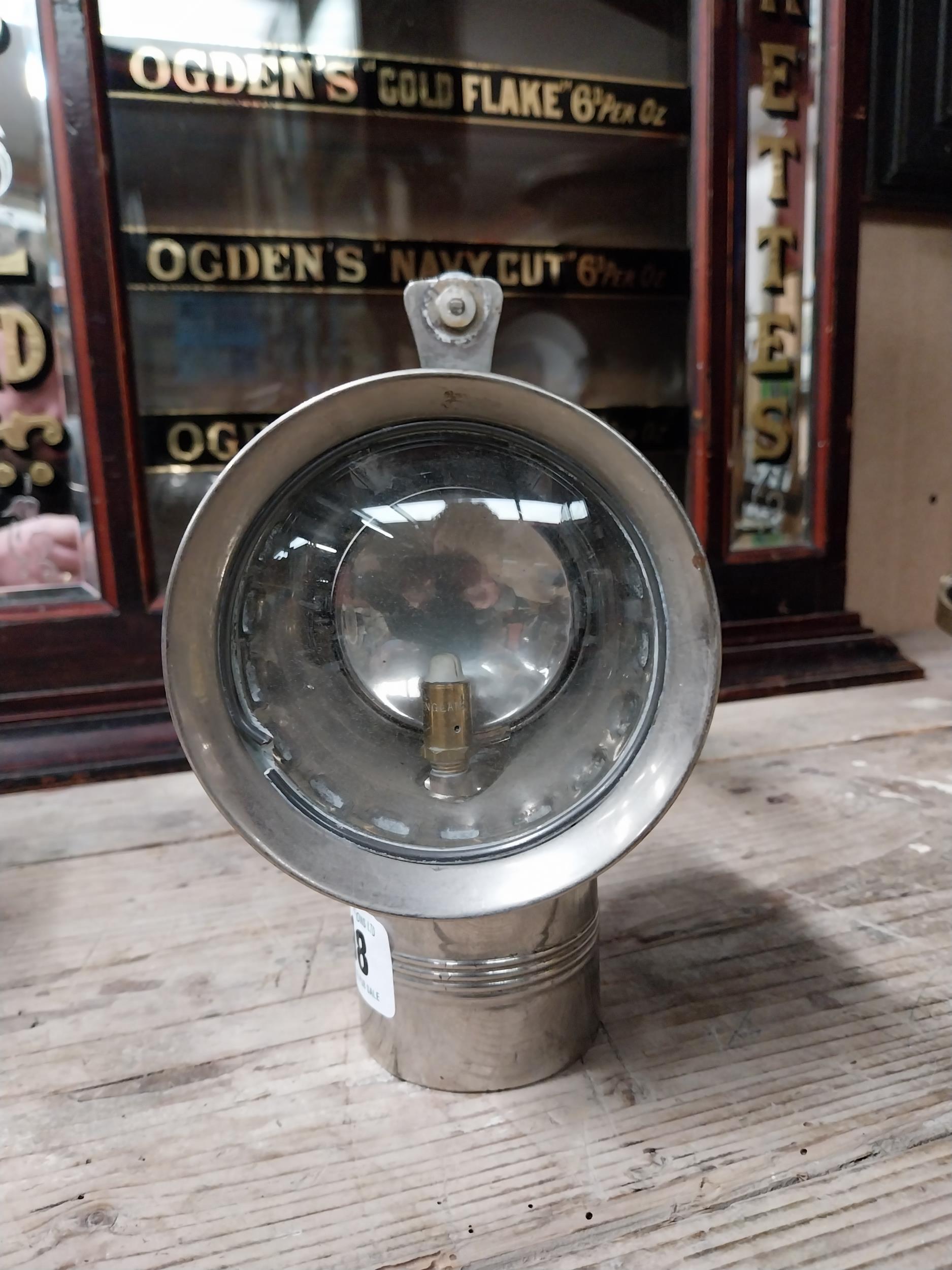 Early 20th C. carbide lamp. { 22 cm H x 22 cm W x 10 cm D}. - Image 2 of 3