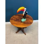 Guinness toucan resin advertising figure {43 cm H x 44 cm W x 14 cm D}.