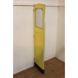 Painted wood and glass pub divider. { 158 cm H x 39 cm W}.
