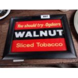 You should try Ogden's Walnut Plug sliced Tobacco reverse painted glass advertising sign. {24 cm H x