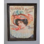 Murray's Mottled Flake - Always cool and sweet pictorial framed advertising print {67 cm H x 53 cm